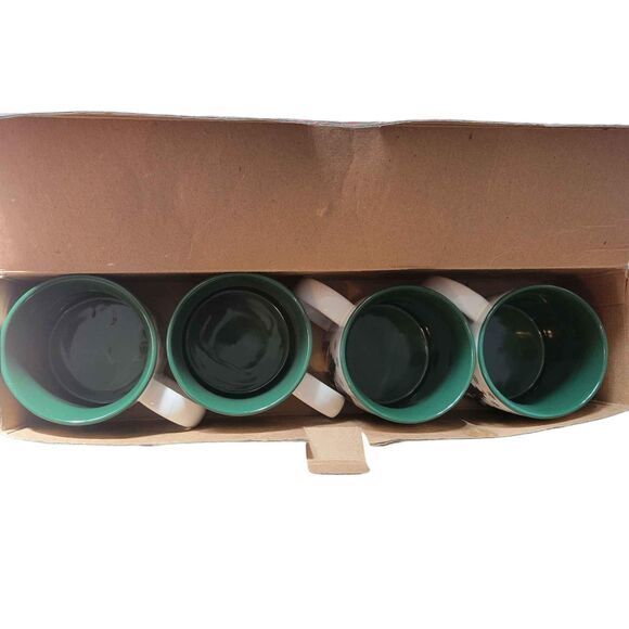 4 Vintage Penguin Holiday Christmas Mugs original box - Picture 4 of 6